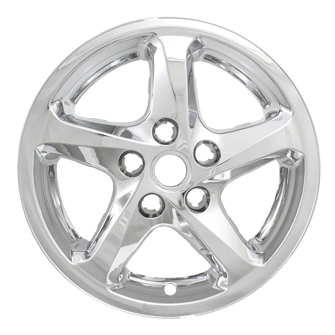 IWCIMP394X – COAST2COAST Wheel Skin, 16 Inch 5 Spokes Snap-On Plated Chrome ABS Plastic Set Of 4